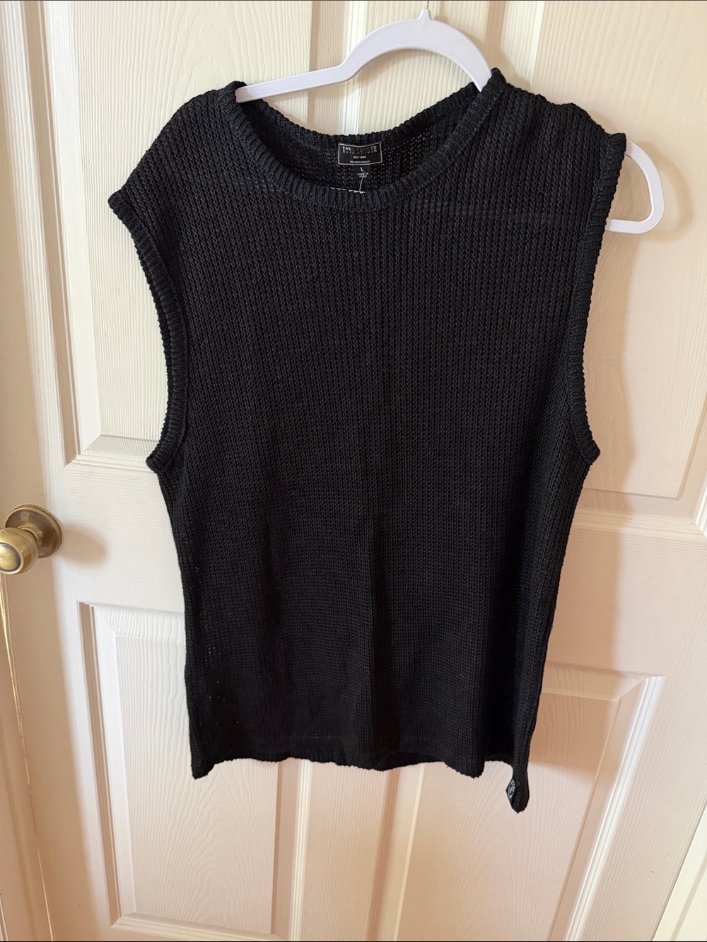 Todd Snyder Black Knit Sleeveless Tank Top Sz L.  Box55